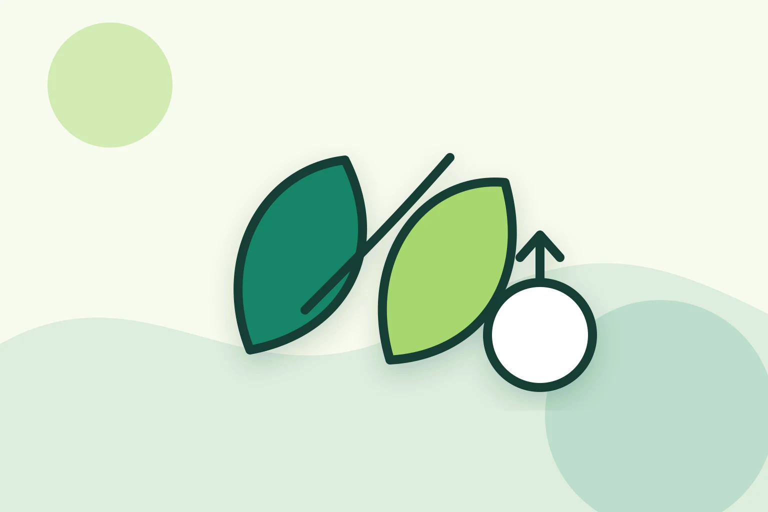 葉物野菜、唐辛子、持ち歩けるカップを組み合わせた2027年の野菜トレンドのイラスト