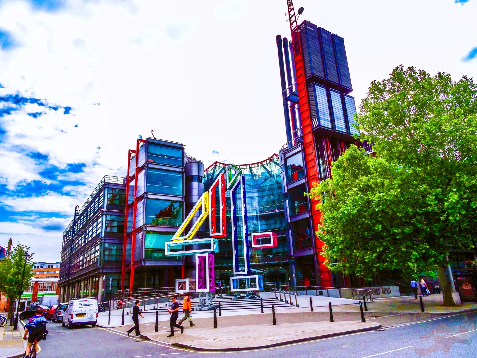 ロンドンのHorseferry RoadにあるChannel Four Television本社の外観。